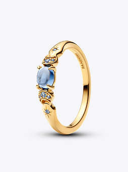 Jasmine Disney Princess ring in 14k plated gold