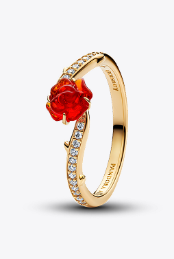 Disney Beauty and the Beast Enchanted Rose Ring