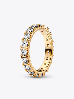 Sparkling Row Eternity Ring