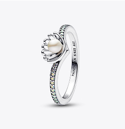 Disney Princess Ariel Shell Treated Freshwater Cultured Pearl ring
