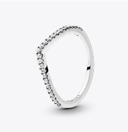 Sparkling Wishbone Ring