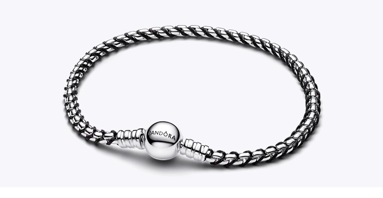 Black Cord Box Chain Bracelet