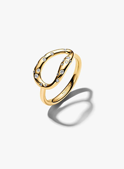Medium Stone-Set Oval Signet Ring