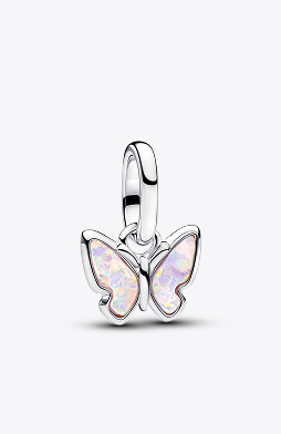 Pink Butterfly Mini Dangle Charm 