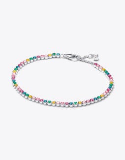 Rainbow Tennis Bracelet 