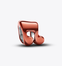 Orange Music Note Mini Charm