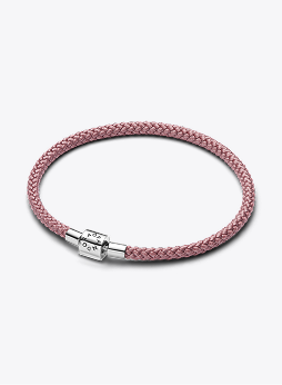 Shimmering Pink Cord Bracelet