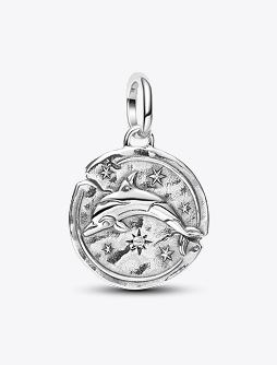Dolphin Medallion Charm