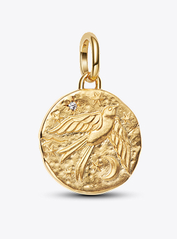 Swallow Medallion Charm