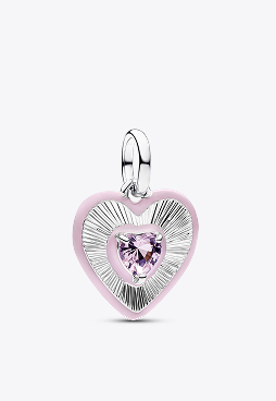 Talisman medalion cu inimă strălucitoare 