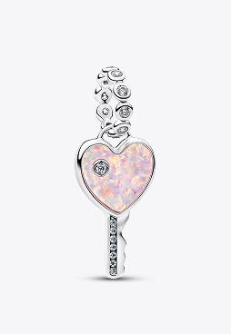 Talisman pandantiv Inimă Cheie Opalescentă 