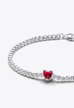 Brățară Strălucitoare tip tenis Roșie 