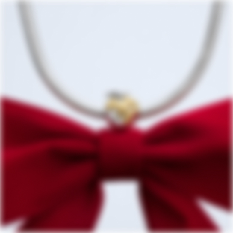 Disney Snow White apple charm set on a red bow