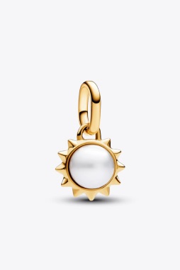Pandora ME Treated Freshwater Cultured Pearl Sun Mini Dangle Charm