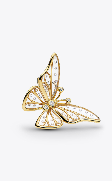 Oversized Butterfly Openwork Charm