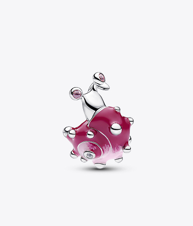Pink Snail Charm