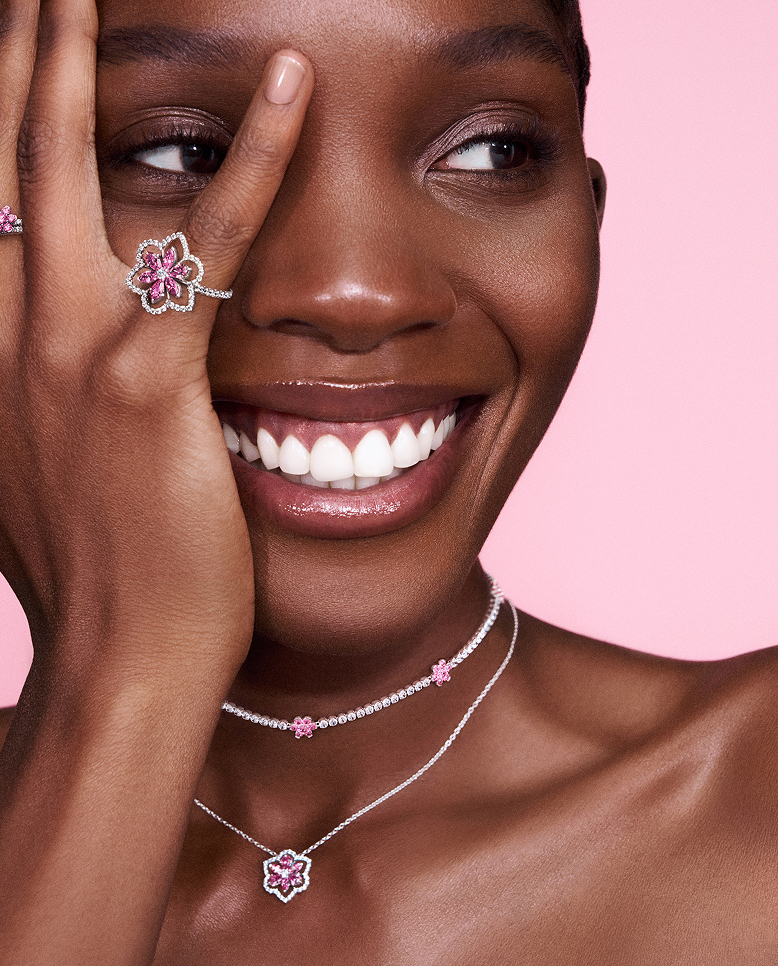 Model wearing Pandora Timeless