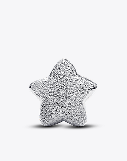 Textured star mini charm