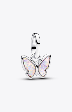 Pink Butterfly Mini Dangle Charm 