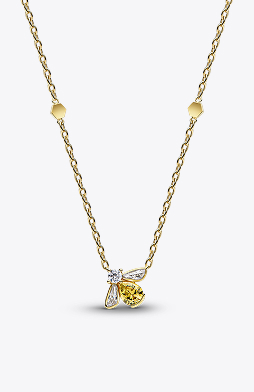 Honey Bee Pendant Necklace
