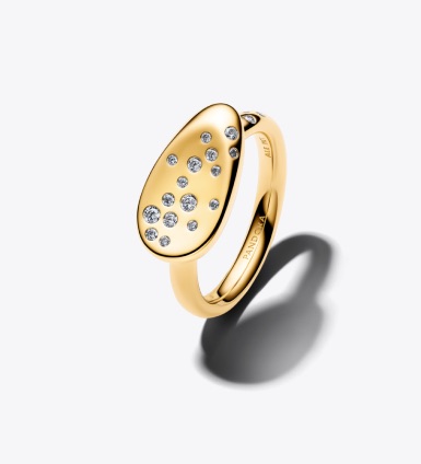 Small Stone-Set Oval Signet Ring