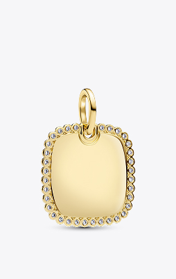 Square Tag Pendant for Engraving