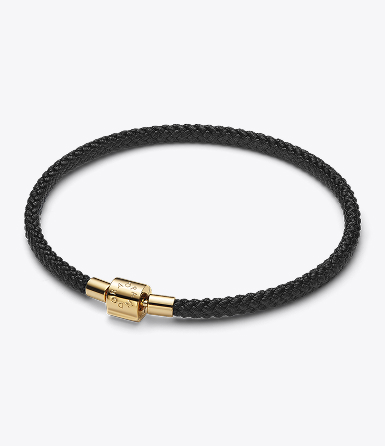 Shimmering Black Cord Bracelet