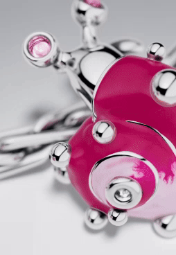 Pink Snail Charm