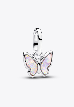 Pink Butterfly Mini Dangle Charm 