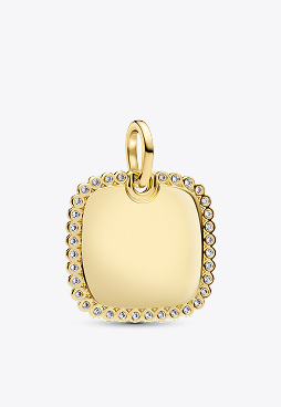 Engravable Square Tag Pendant