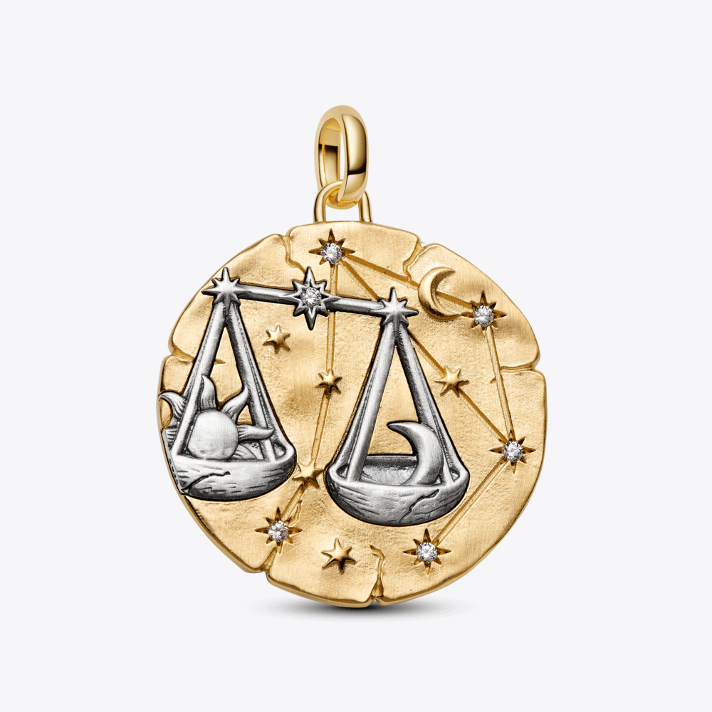 Libra Zodiac Medallion Charm