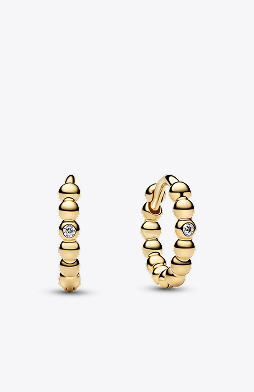 Beaded Huggie Earrings