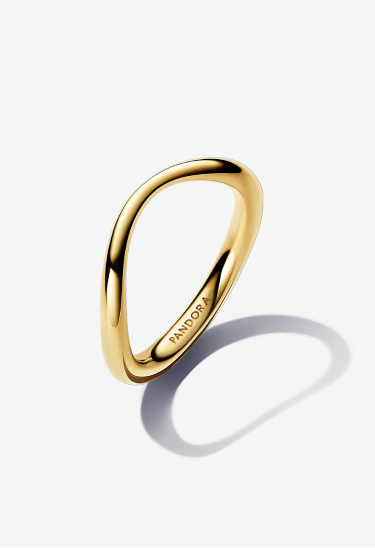 Organically Shaped Infinity Ring