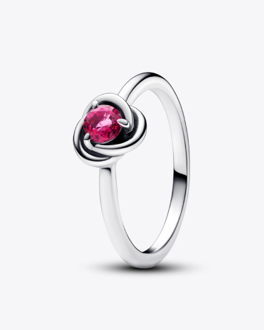 Anello Cerchio Eterno Rosa Ottobre