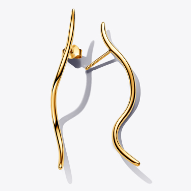 Orecchini Pendenti Linea Sinuosa
