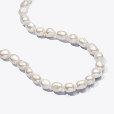 Baroque Treated Freshwater Cultured Pearls T-bar Collier Necklace