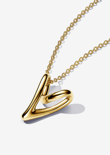 Collana Cuore Linea Sinuosa