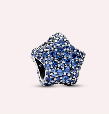 Charm Stella Pavè Blu