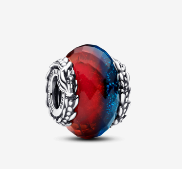 Game of Thrones Ice & Fire Dragons Dual Murano Glass Charm