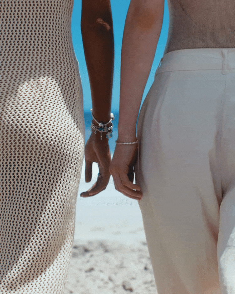 Models wear Pandora summer jewellery