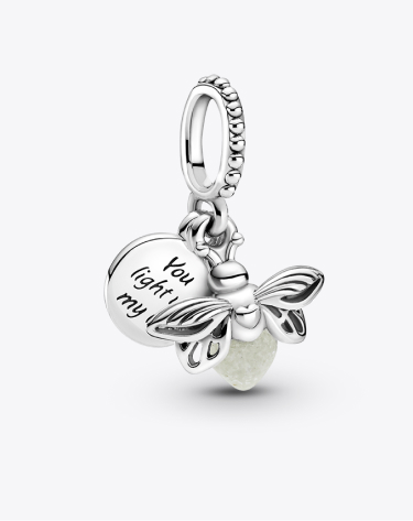 Charm Pendente Lucciola che si Illumina al Buio