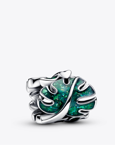 Charm Foglia di Monstera Glitterata