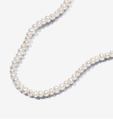 Collana Filo di Perle d'Acqua Dolce Coltivate