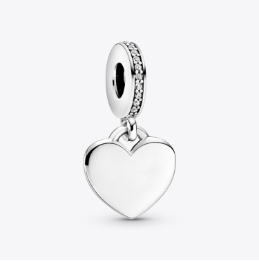 Charm Cuore Pendente da incidere