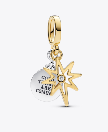 Charm Pendente Stella Polare da incidere con diamante creato in laboratorio