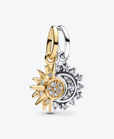 Charm Pendente Sole e Luna Divisibile