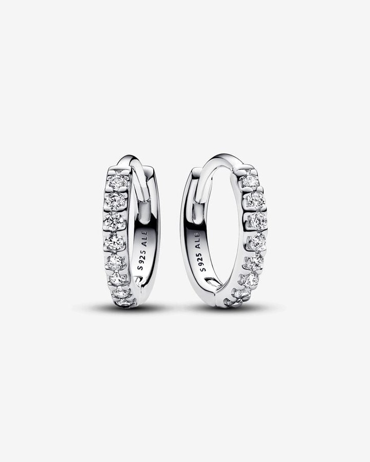 Sparkling Huggie Hoop Earrings