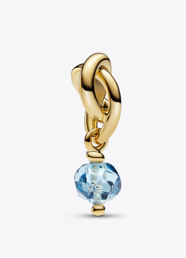 Pendente Cerchio Eterno Azzurro Marzo