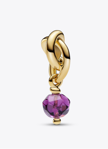 Pendente Cerchio Eterno Viola Febbraio
