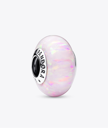 Charm Opale Glitter Rosa